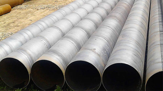 Production process of spiral pipe