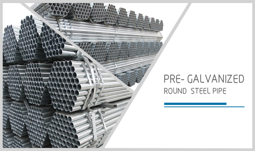 Pre Galvanized Pipe Construction Building Materials GI Steel Pipe