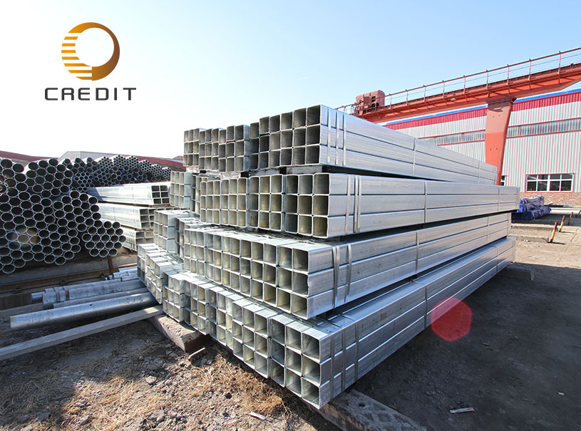 Mild steel galvanized pipe for furniture square tube