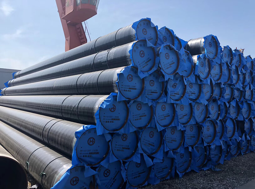 Oil Gas Pipeline 3LPE 3LPP API 5L SSAW Steel Pipe