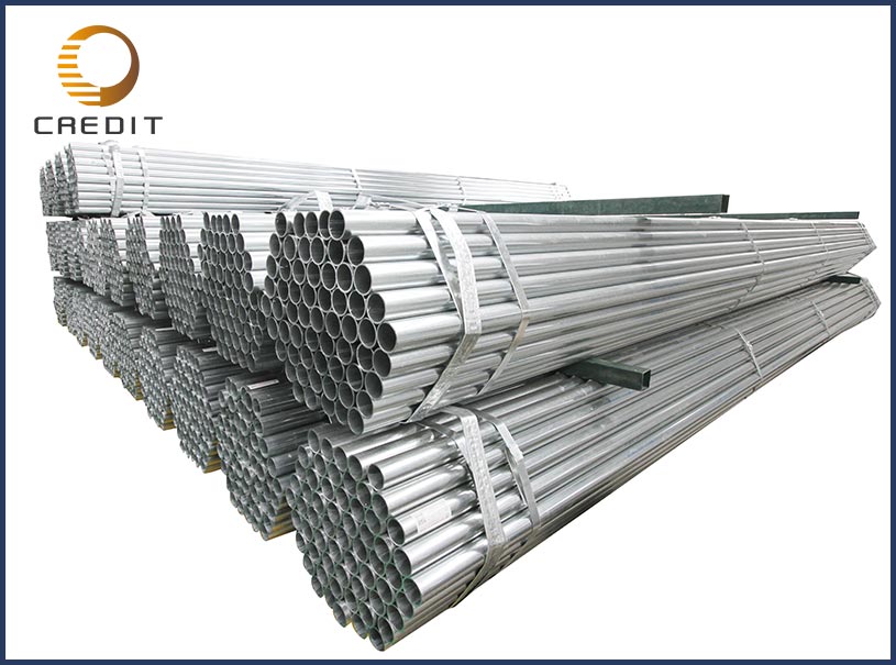 Pre Galvanized Steel Pipe For Greenhouse / Scaffolding / Warehouse