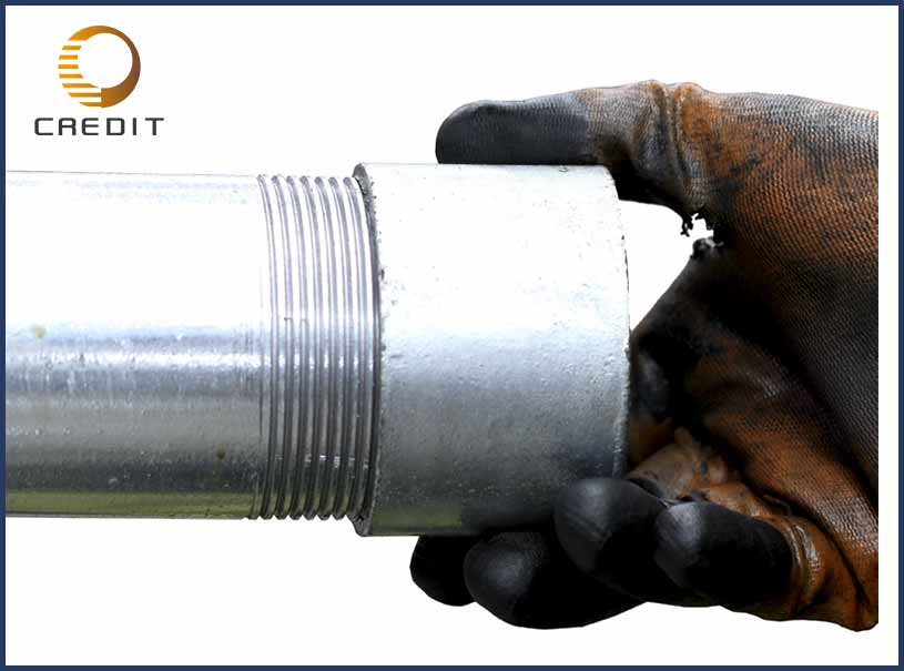 Q195 Q235 Galvanized Steel Pipe With Thread Coupling