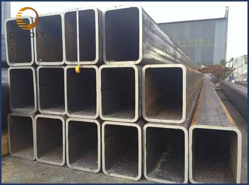 Black Rectangular Steel Tube