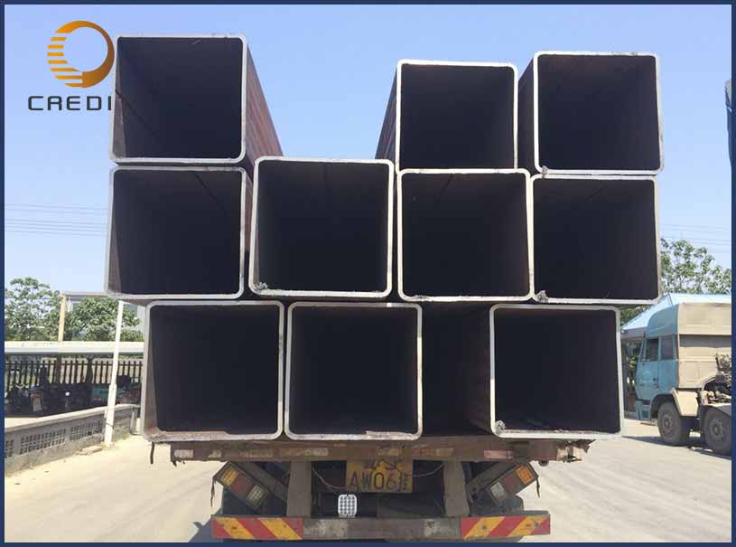 Black Rectangular Steel Tube